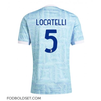 Juventus Manuel Locatelli #5 Udebanetrøje 2025-26 Kortærmet Juventus Manuel Locatelli #5 Udebanetrøje 2025-26 Kortærmet